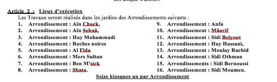Arrondissements 