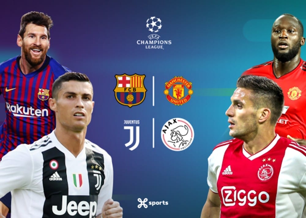 champions league manu fcb juve ajax