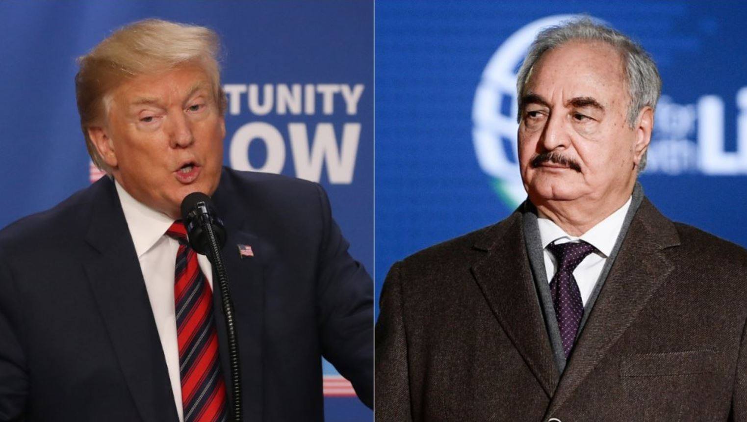 Trump et Haftar