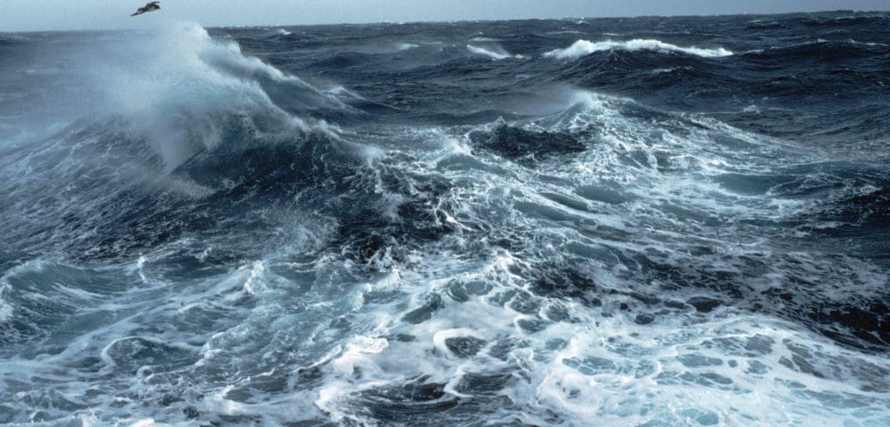 turbulent ocean