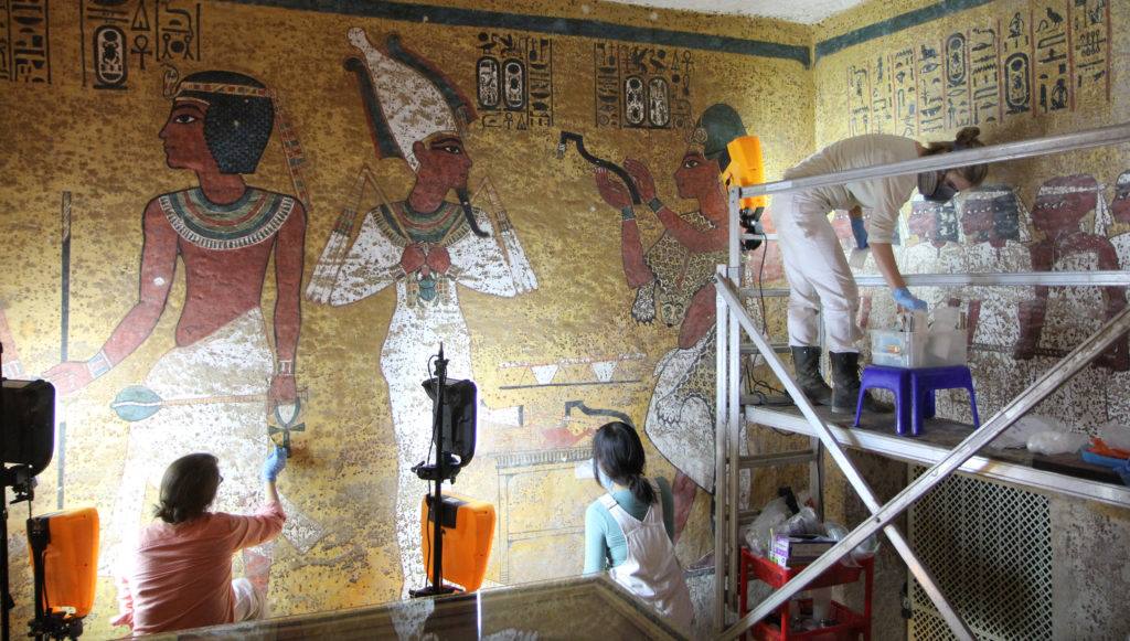 Tombeau du Roi Tut : une restauration majeure 2 tut tombe restauration