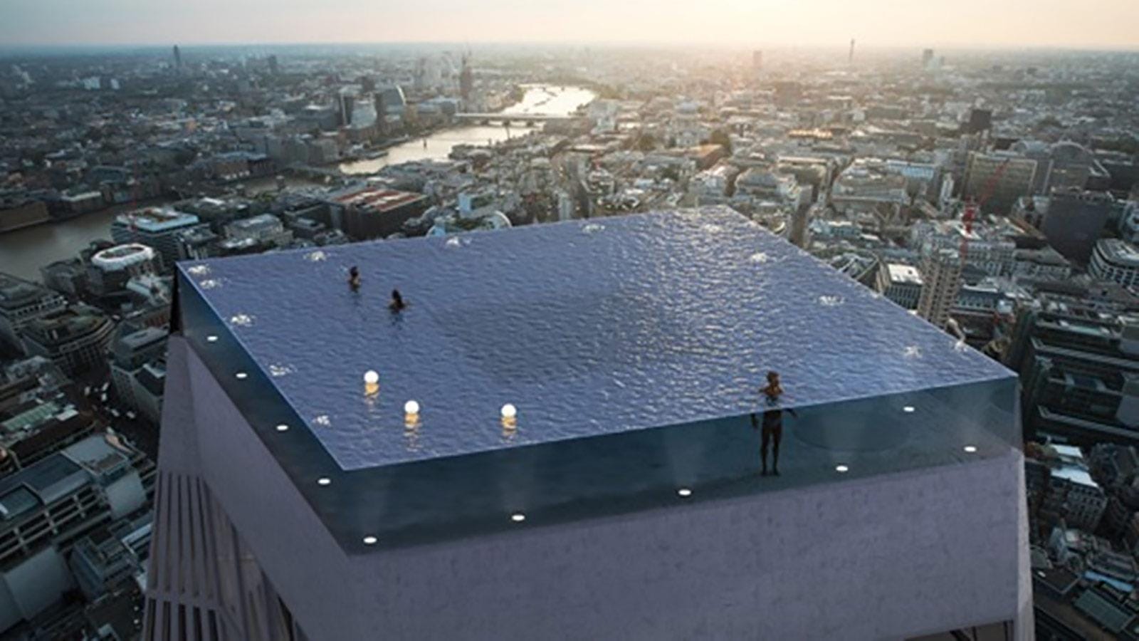 piscine infinie à londres