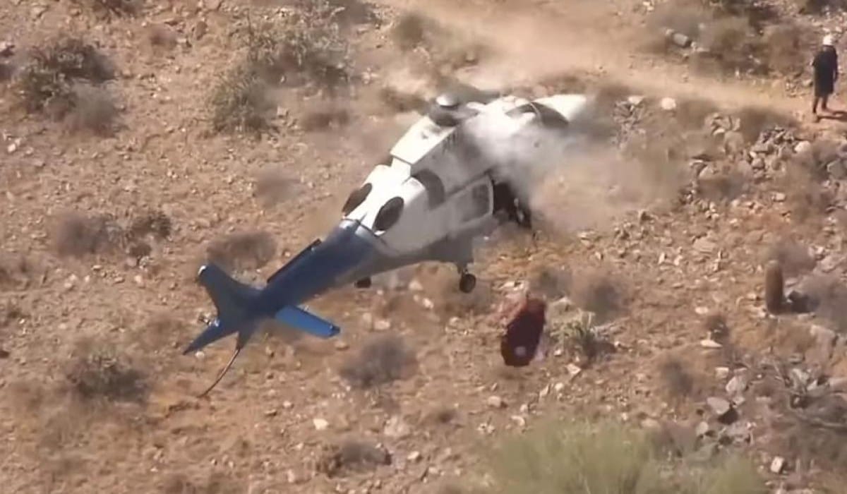 Helicoptère tourne mal