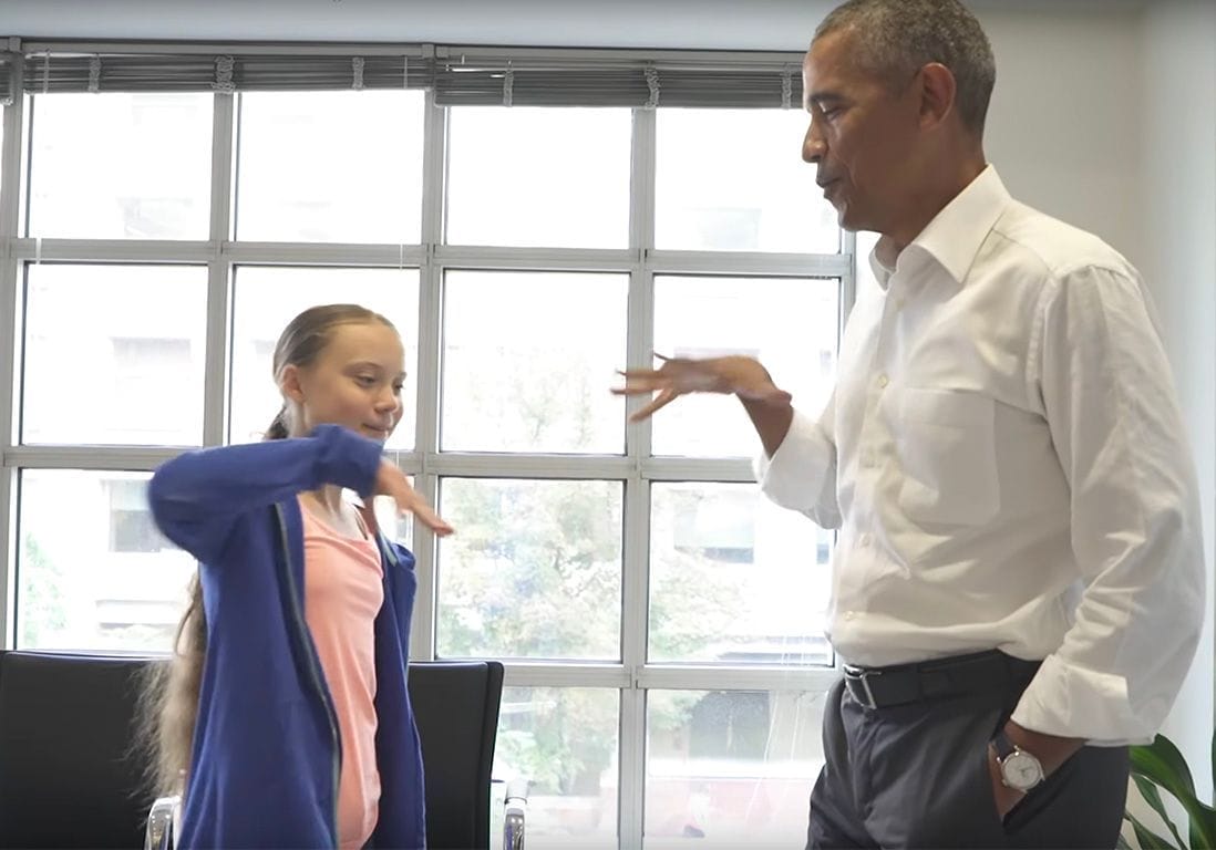 Quand Greta Thunberg rencontre Barack Obama ! 2 Toi-et-moi-on-forme-une-equipe-les-mots-enthousiasmants-de-Barack-Obama-a-Greta-Thunberg