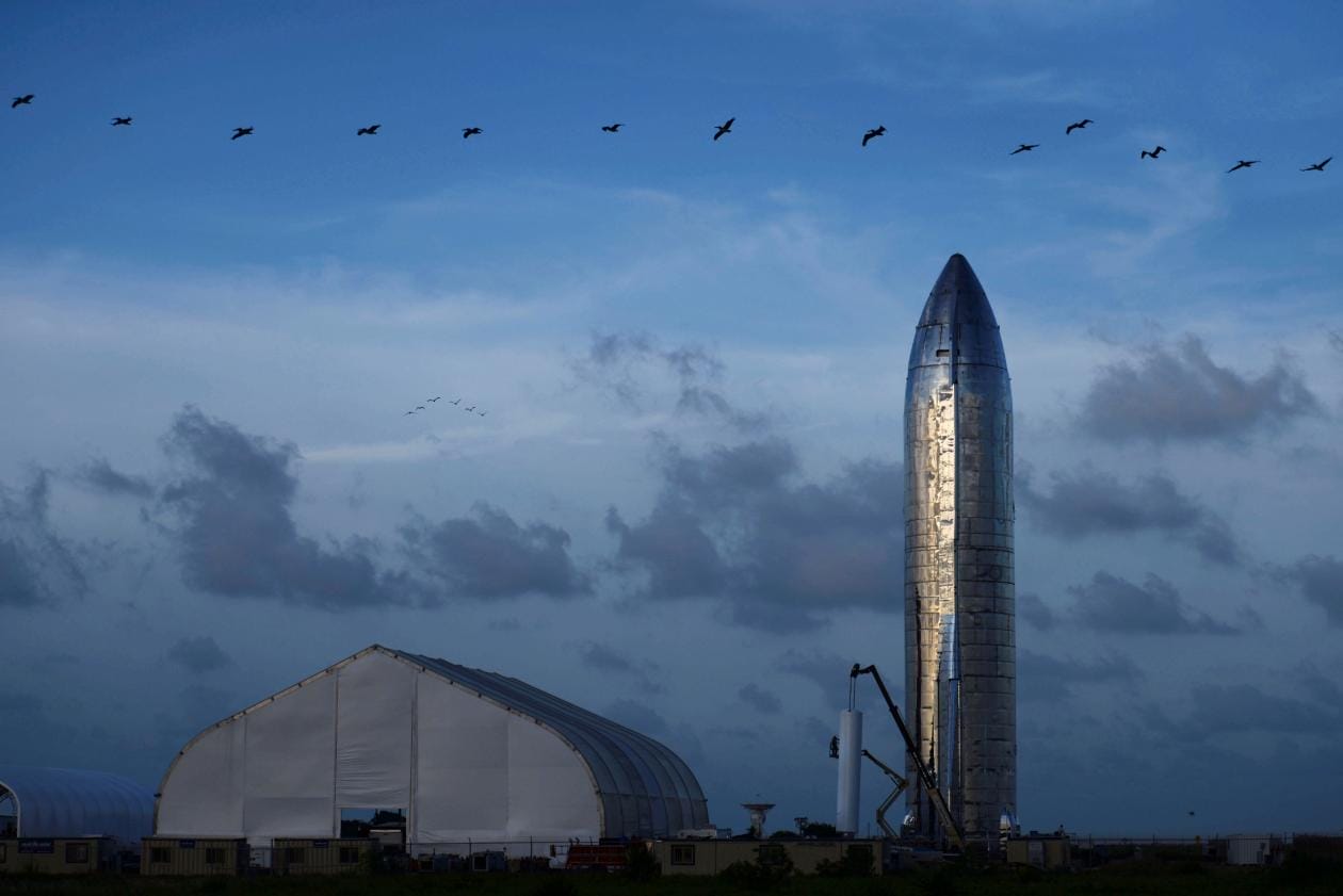 RTX7546U Un prototype Starship à Texas © AFP - SPACEX / AFP