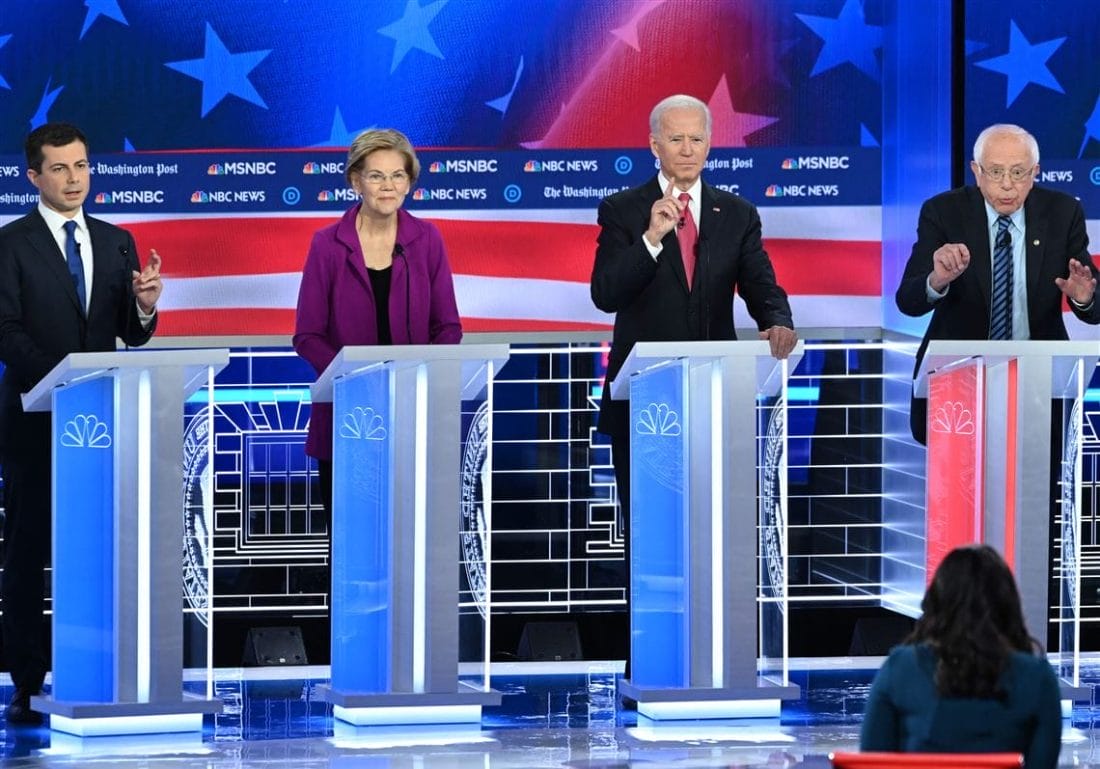 Présidentielle aux USA : un 5e débat télévisé oppose les démocrates 2 US-VOTE-2020-DEMOCRATS-DEBATE-POLITICS-24-1574306995