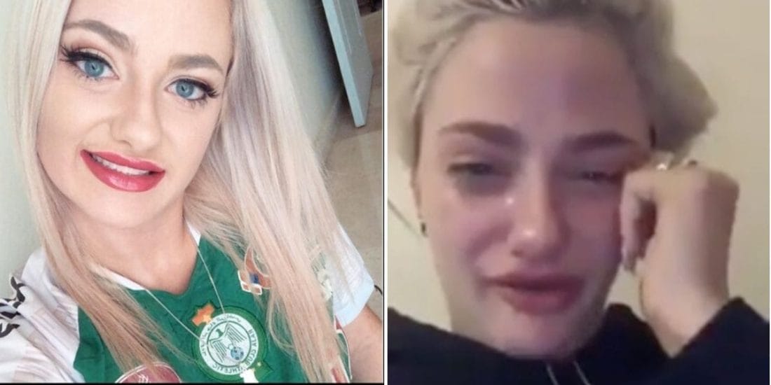 Une Américaine pleure à cause du Raja 2 أمريكية-مباراة-الرجاء-والترجي