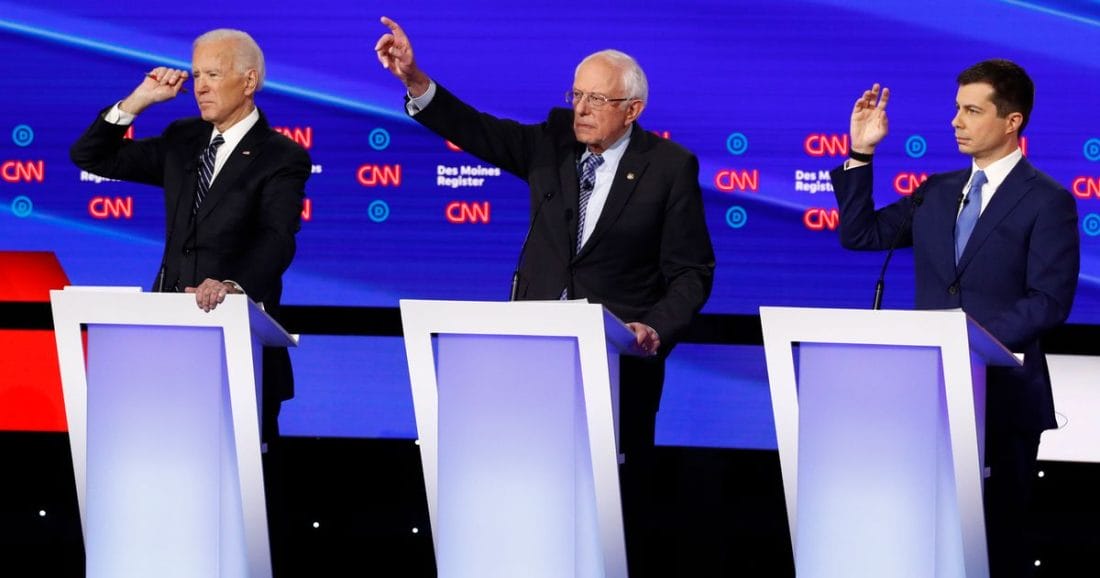 Présidentielle aux USA : le dernier débat télévisé des démocrates 2 5e1ea7c524000033006c3c73