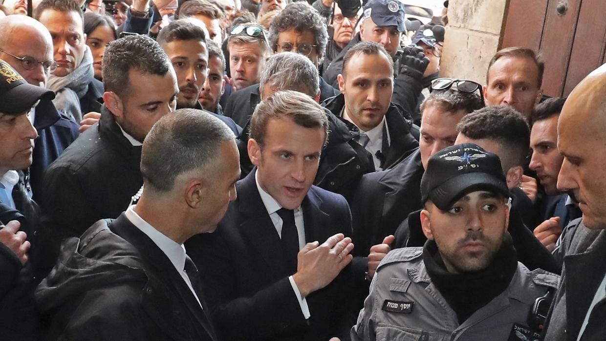 macron à Jérusalem