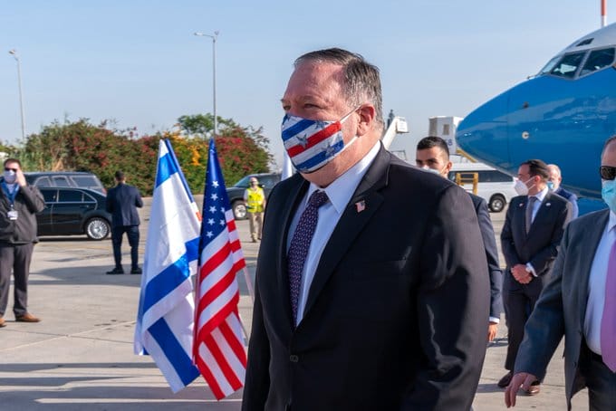 Pompeo se rend en Israël