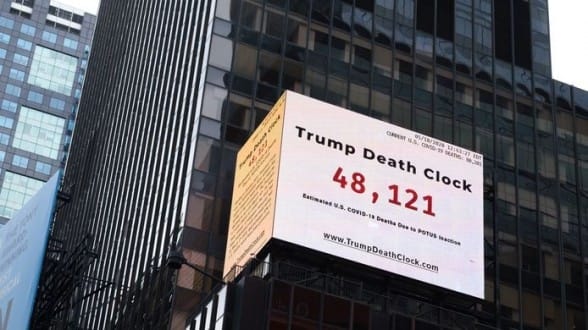 l'horloge de la mort de Trump