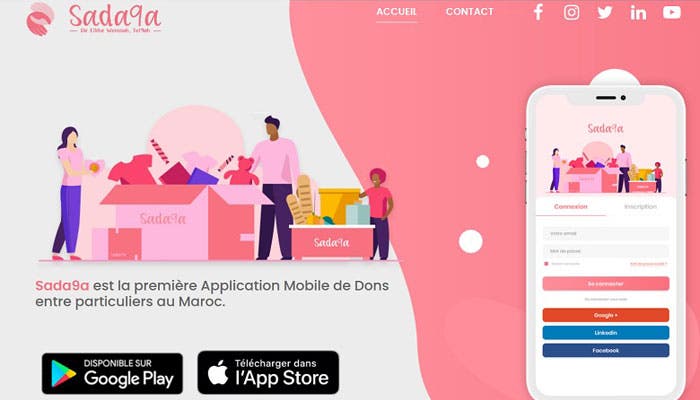 Lancement de Sada9a, une application de philanthropie