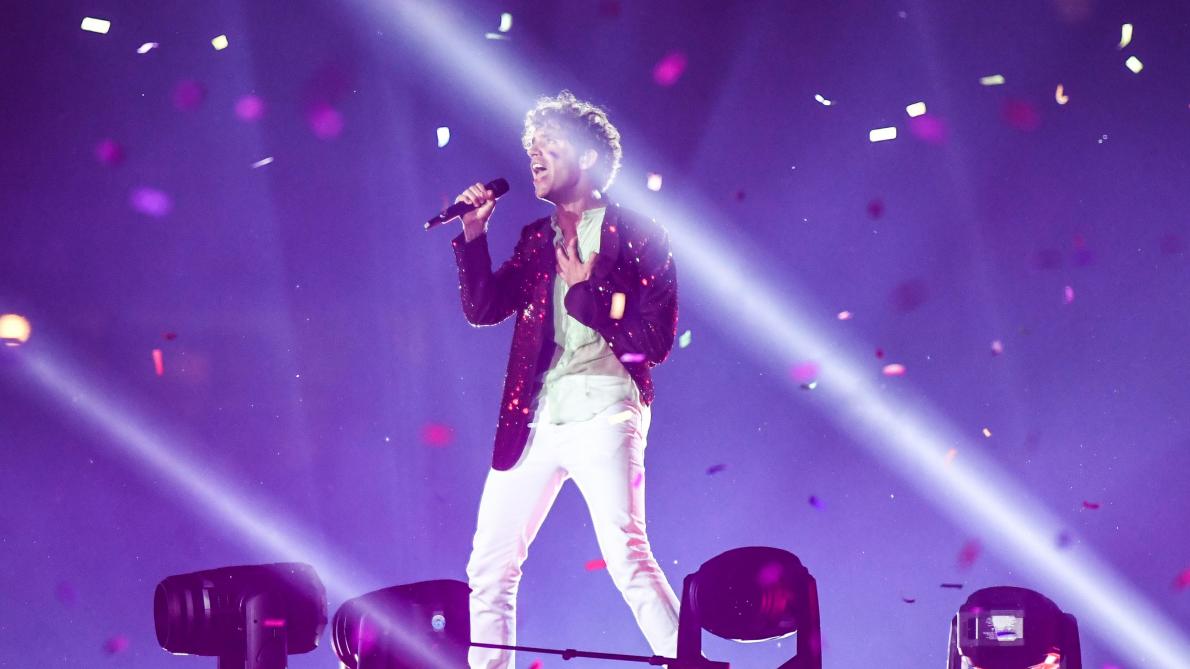 Le chanteur Mika en concert à Casablanca