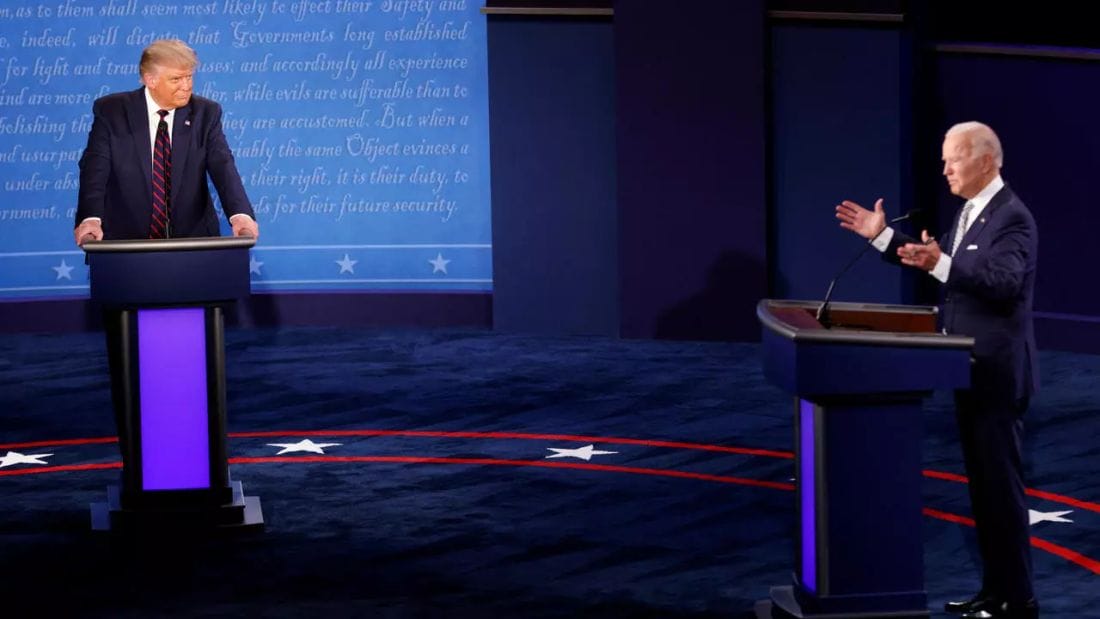débat entre Donald Trump et Joe Biden