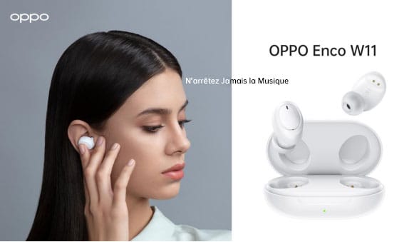 OPPO lance Enco W11, ses nouveaux écouteurs sans fil 