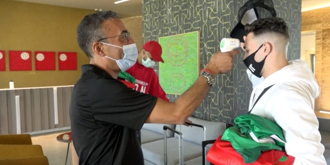 L’arrivée des Lions de l’Atlas au complexe Mohammed VI 2 Lions de l’Atlas au complexe Mohammed VI