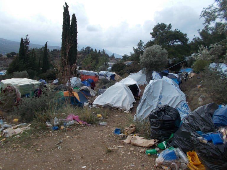 Grèce : incendie dans le camp de migrants de l'île de Samos 2 camp de migrants de l'île de Samos