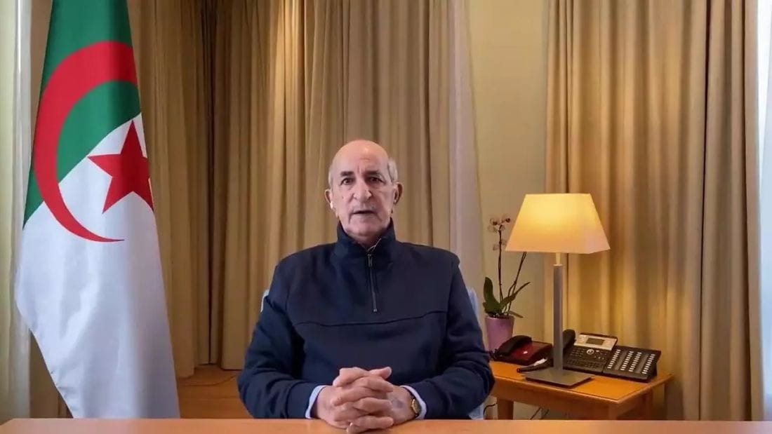1re apparition médiatique du président algérien après 2 mois d'absence