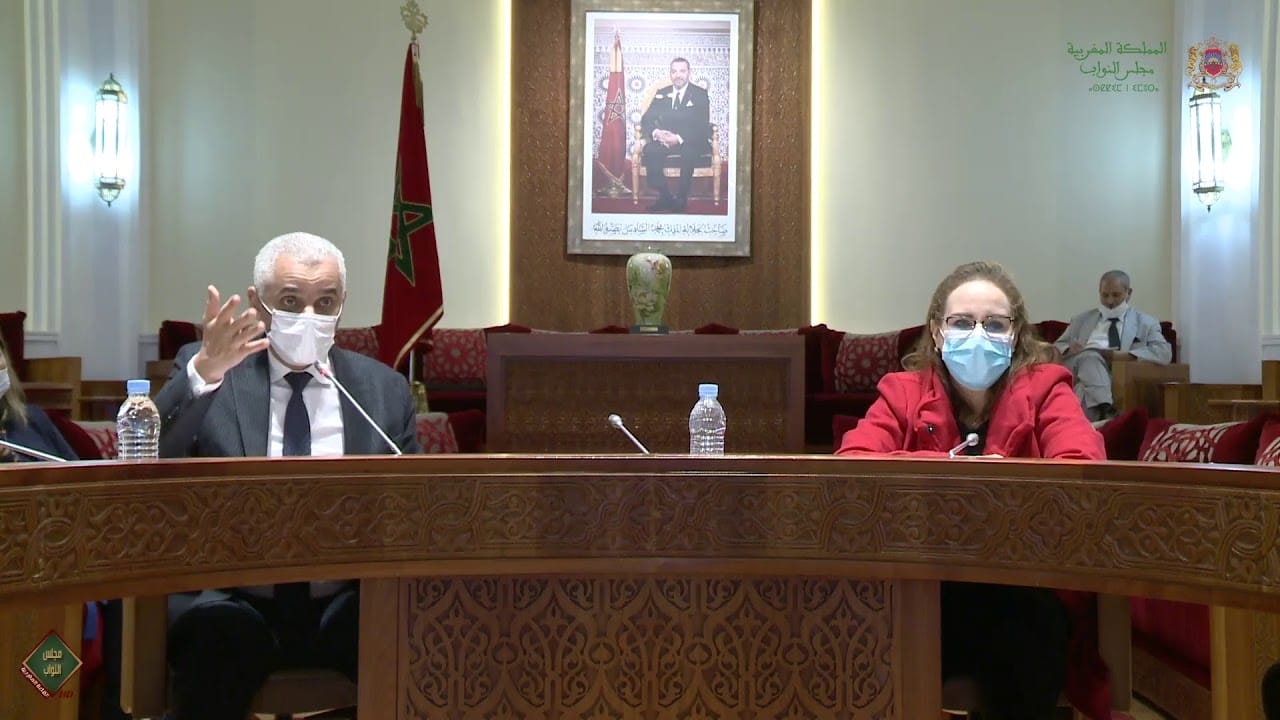 Le ministre de la Santé Khalid Aït Taleb devant la Commission des secteurs sociaux à la Chambre des représentants le mardi 15 décembre © DR