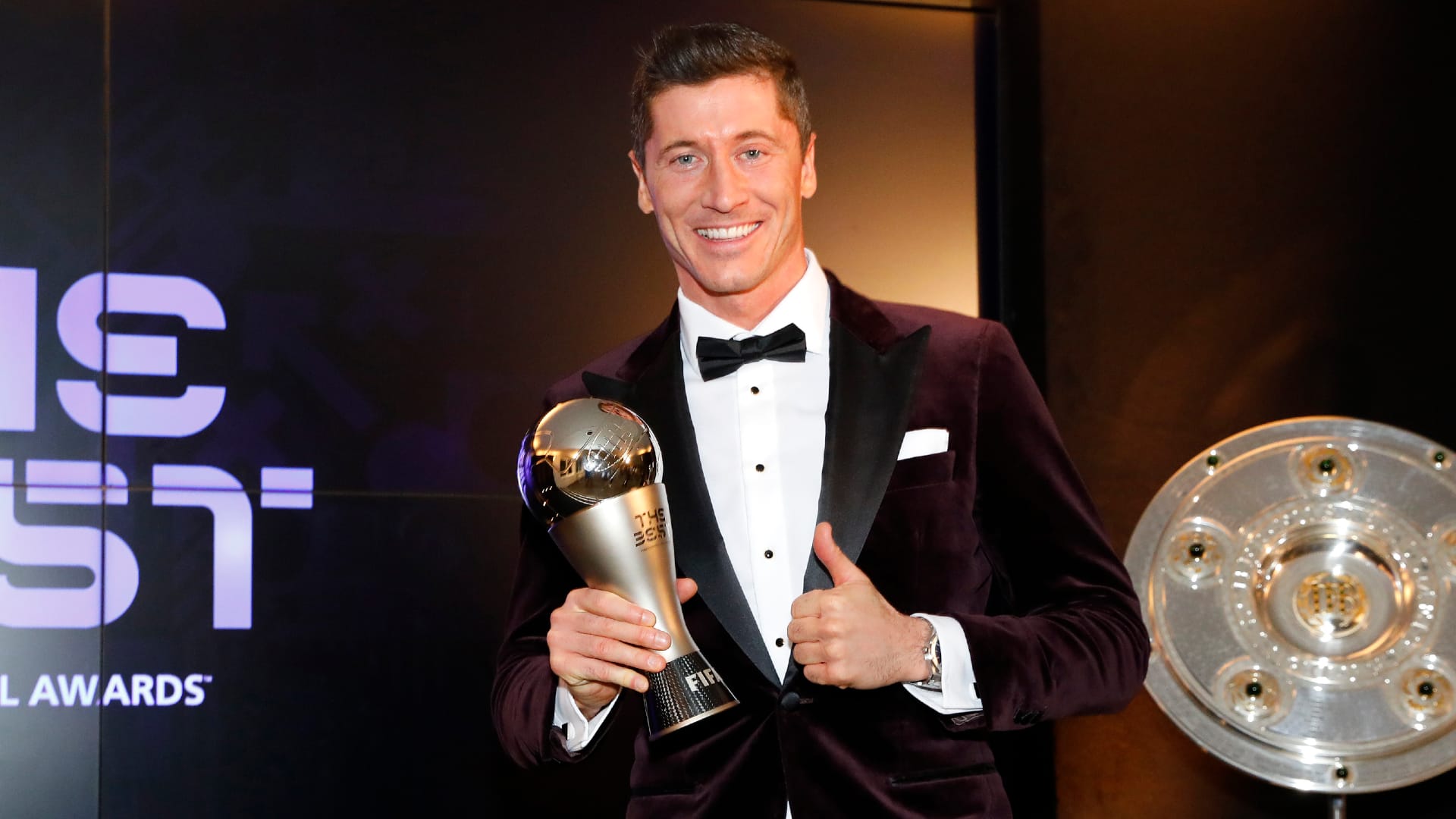 Robert Lewandowski, vainqueur du trophée The Best © DR