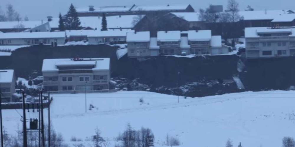 Norvège : dix personnes disparues après un important glissement de terrain