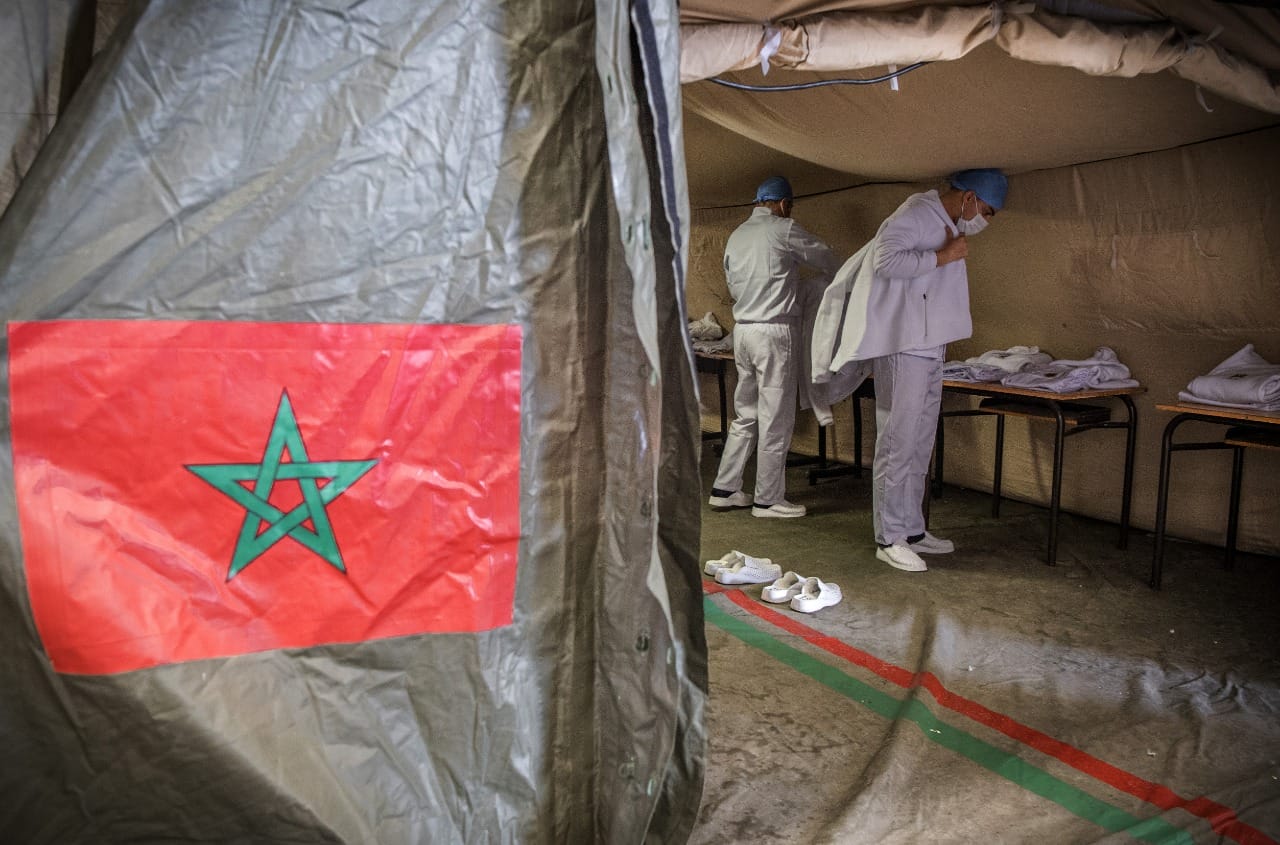 Les premiers vaccins chinois du laboratoire Sinopharm sont arrivés au Maroc ce mercredi matin © Fadel Senna/AFP