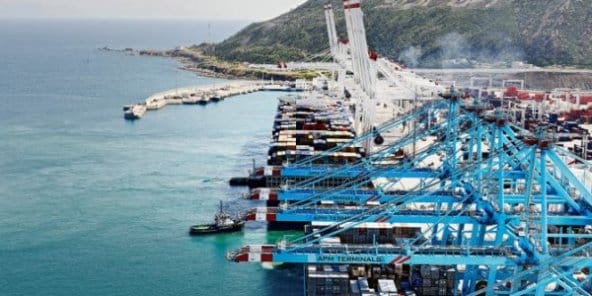Port de Tanger Med, au nord du Maroc. © Tanger Med