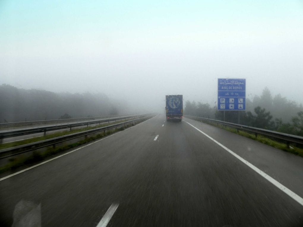 Brouillard fréquent sur plusieurs sections autoroutières © DR