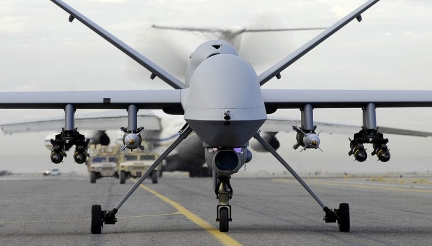 Le MQ9 Reaper, utilisé par l'armée américaine pour des frappes aériennes © Dr