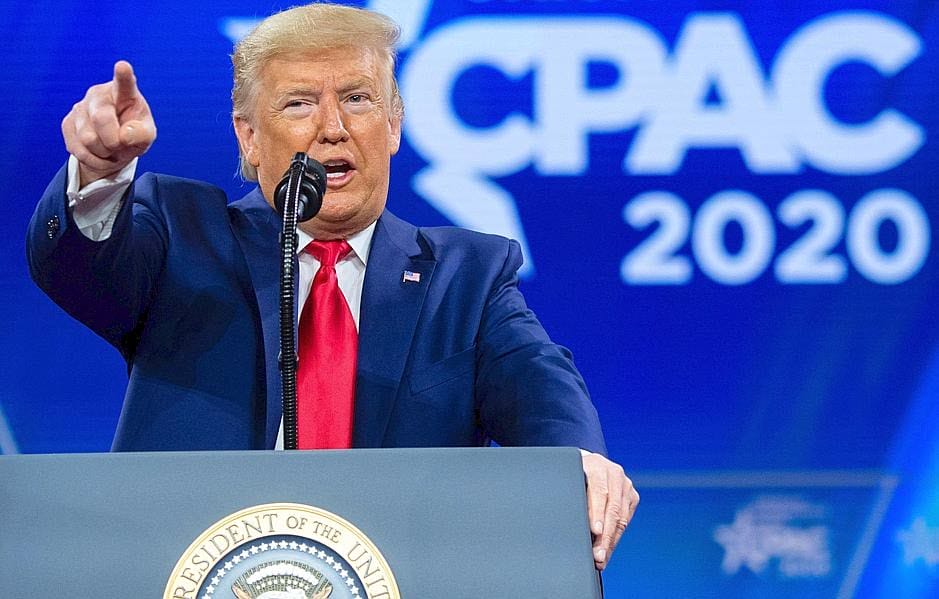 donald-trump-lors-de-la-precedente-conference-cpac-le-29-fevrier-2020-photo-saul-loeb-afp-1614532756 Donald Trump lors de la précédente conférence CPAC, le 29 février 2020 © AFP