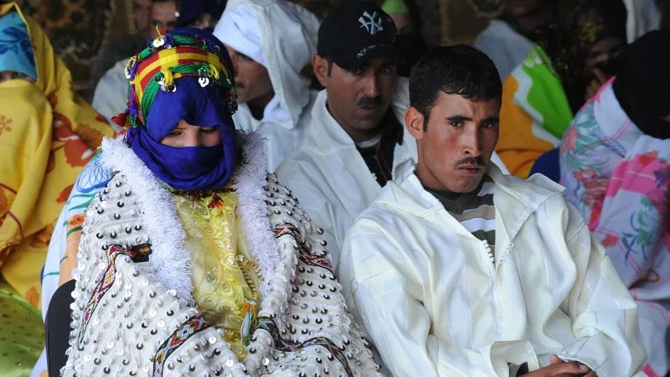 Mariage berbère dans un village d'Imilchil, dans le Haut Atlas en 2010 © AFP