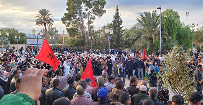 Les agriculteurs d'El Arja ont été contraints de quitter leur terres ce jeudi © DR