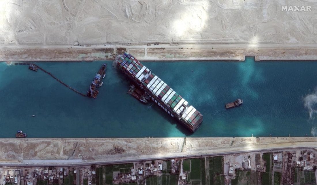 Canal de Suez : le navire Ever Green débloqué à 80%