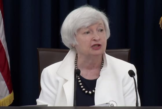 La secrétaire américaine au Trésor, Janet Yellen,