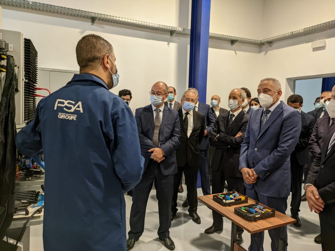 Moulay Hafid Elalamy, ministre de l’Industrie, du Commerce et de l’Économie verte et numérique, lors de la cérémonie d’inauguration du CETIEV 2.0, le 9 avril au complexe des centres techniques industriels à Casablanca