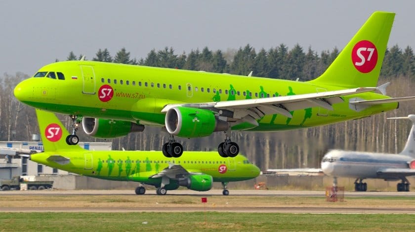Les compagnies russes S7 Airlines et Aeroflot desserviront le Maroc 2 Des avions de la compagnie aérienne russe S7 Airlines © airliners.net / Vladimir Voronov