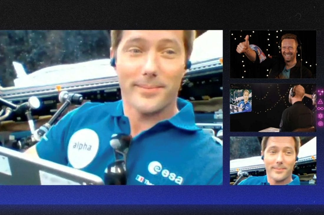 Le dernier titre de Coldplay diffusé depuis l'espace 2 Capture d'écran © DR