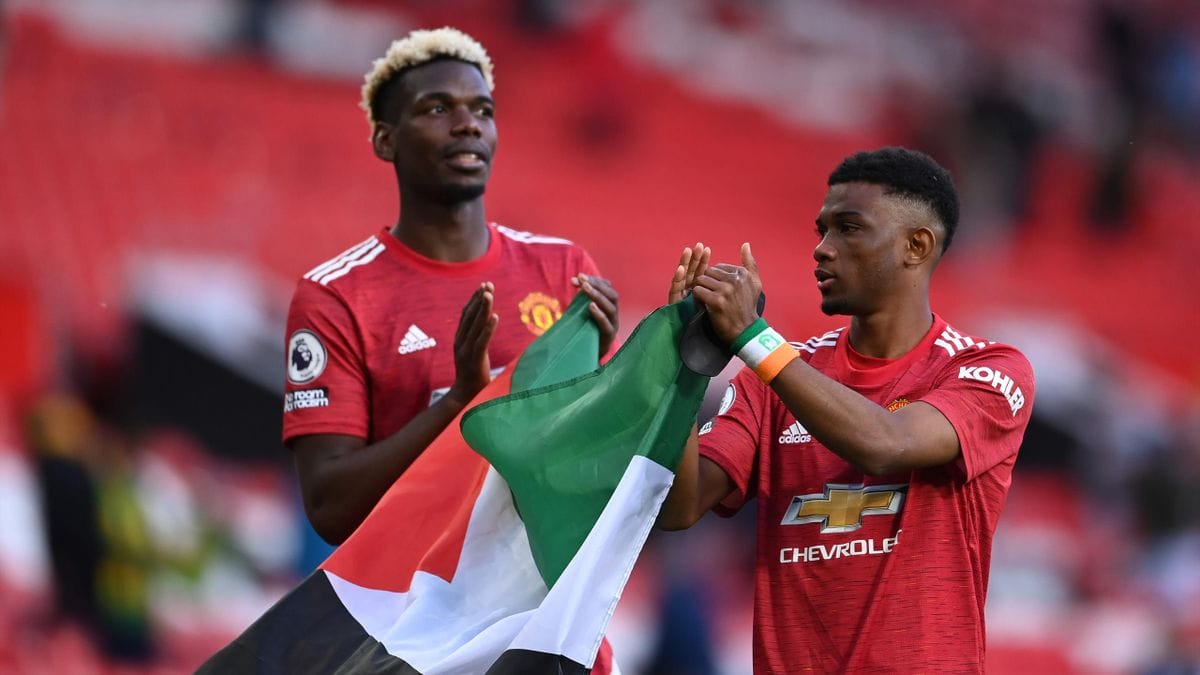 Paul Pogba et Amad Diallo affichent leur soutien pour la Palestine © DR