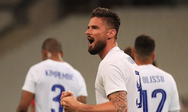 Olivier Giroud, buteur face à la Bulgarie © DR