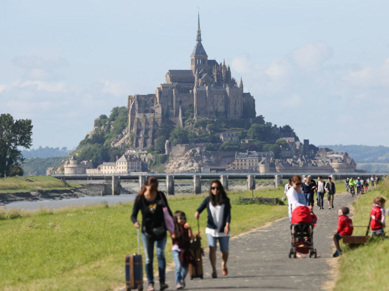 Vue du Mont-Saint-Michel, l'un des sites touristiques les plus visités de France © Ludovic Marin, AFP