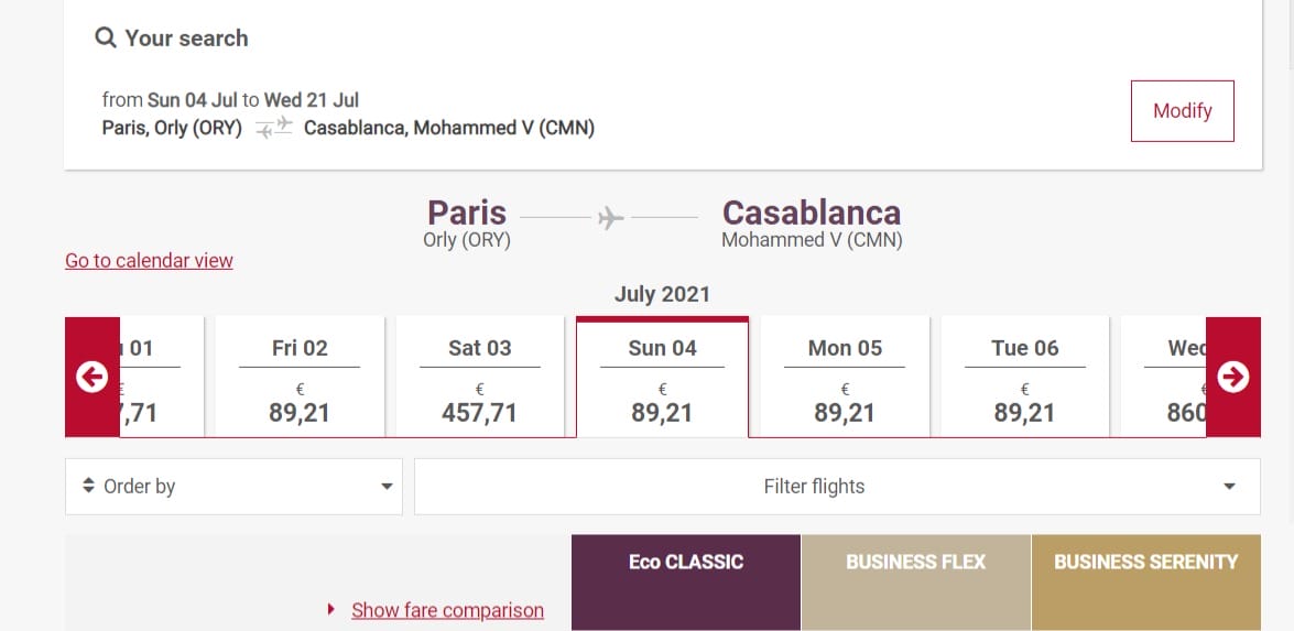 Marhaba 2021 : nette baisse des prix des billets d'avion 2 OP