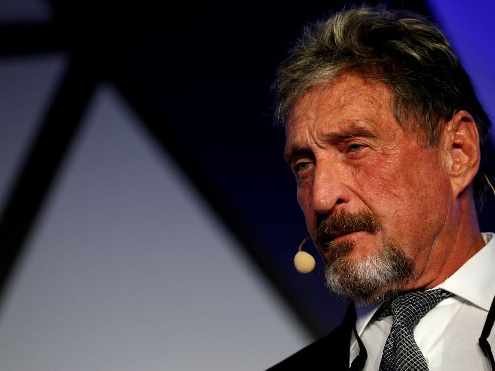 John McAfee, fondateur de McAfee Antivirus, prend la parole lors du Malta Blockchain Summit à St Julian's, Malte, le 1er novembre 2018 © Darrin Zammit Lupi, Reuters