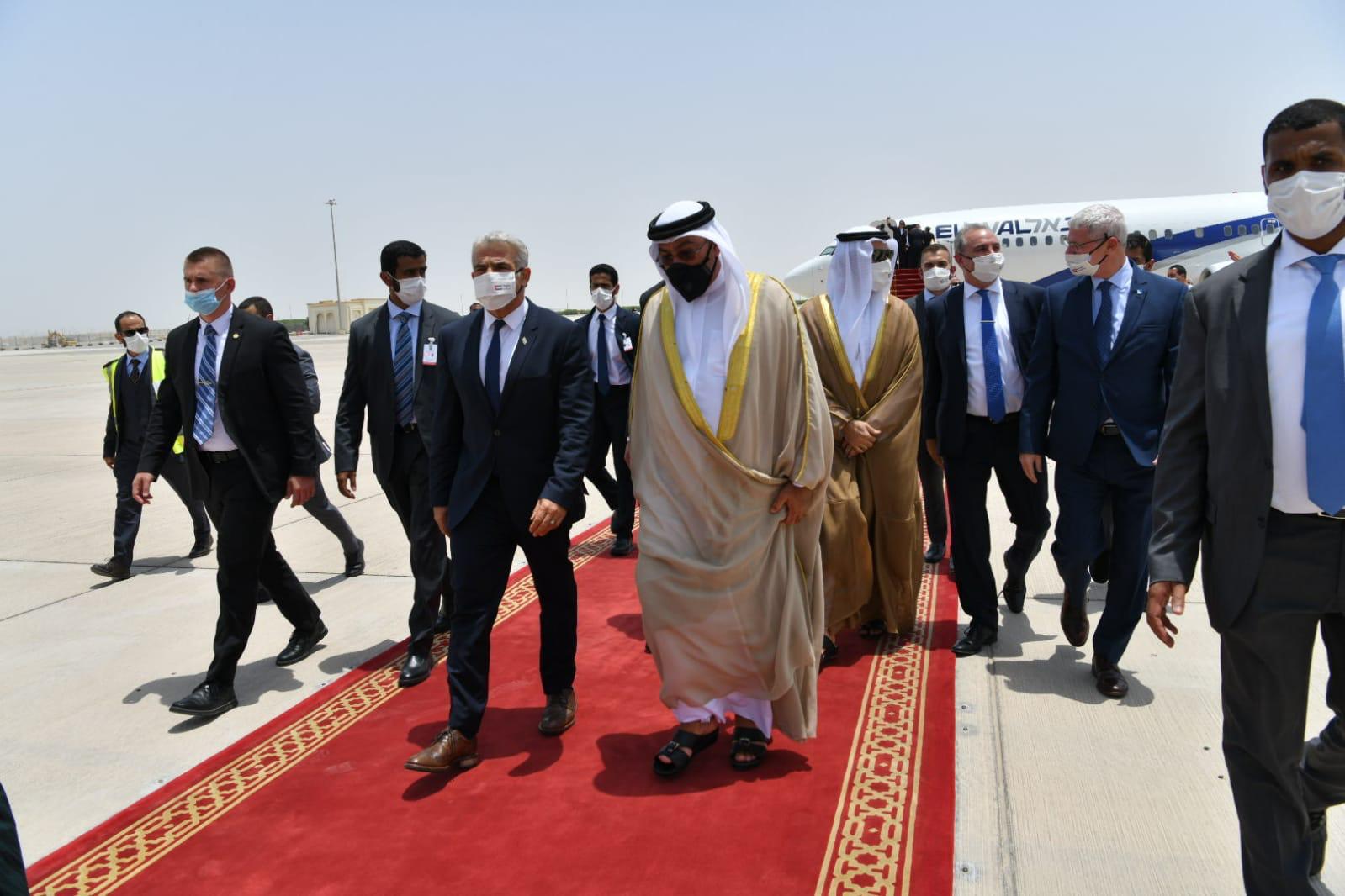 Visite "historique" du ministre israélien Yaïr Lapid aux Émirats arabes unis