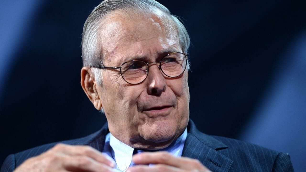 L'ancien secrétaire américain à la Défense Donald Rumsfeld, photographié le 20 septembre 2016 à New York. © Riccardo Savi,Getty Images/AFP