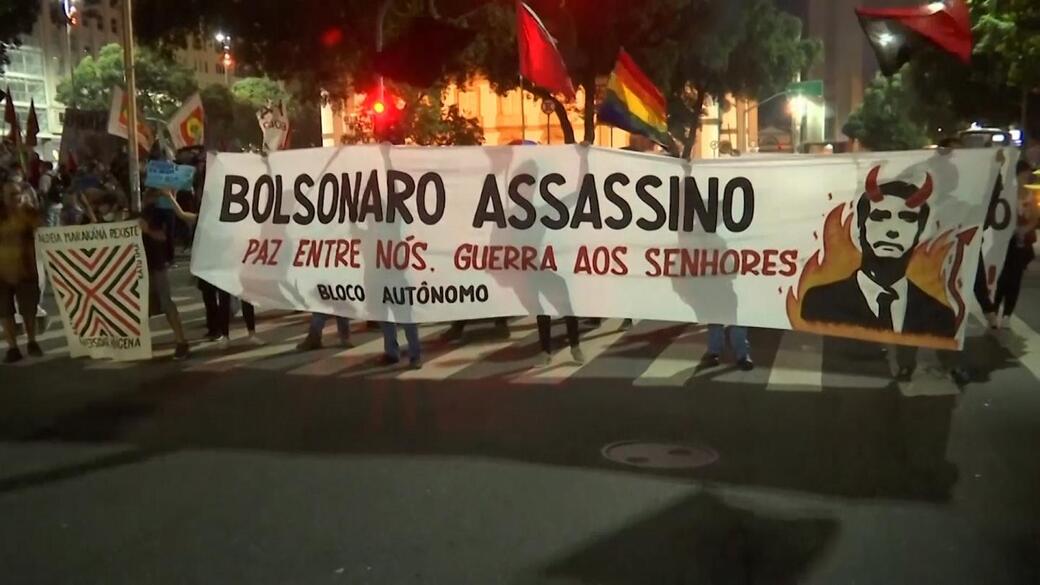 Brésil : manifestation contre Jair Bolsonaro