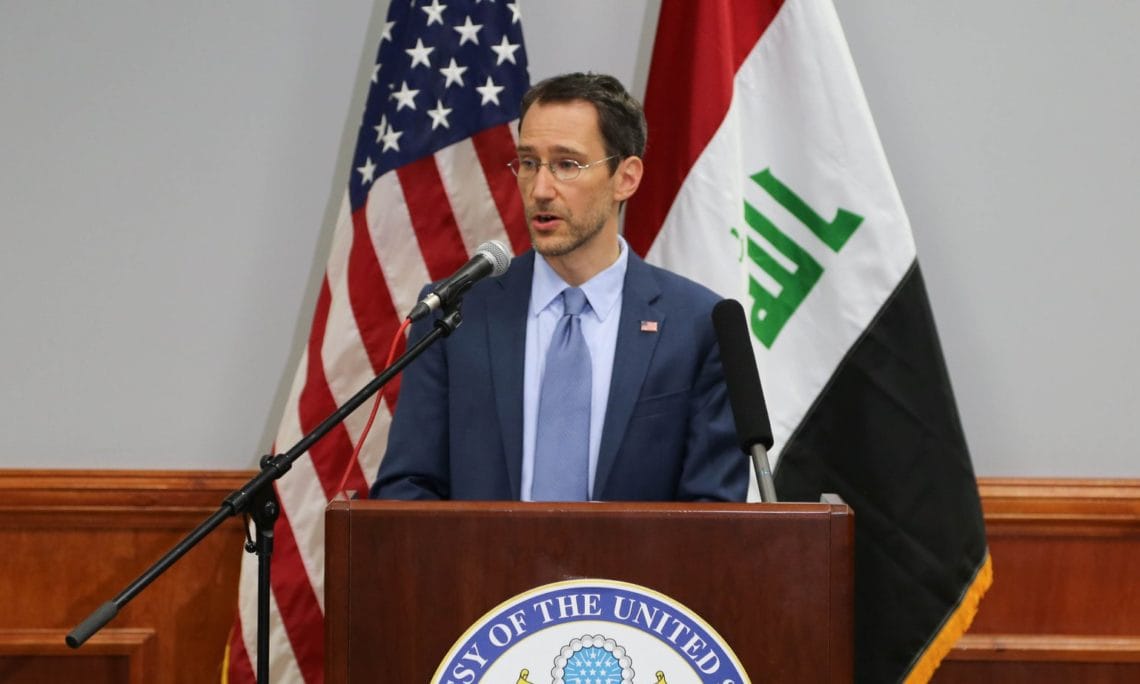 Joey Hood, secrétaire d’État adjoint américain par intérim aux Affaires du Proche-Orient © Ambassade des États-Unis en Irak