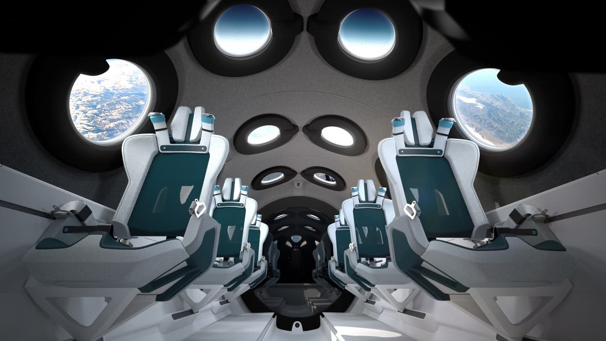 Virgin Galactic a dévoilé l'intérieur de son vaisseau © Handout / Virgin Galactic/The Spaceship Company
