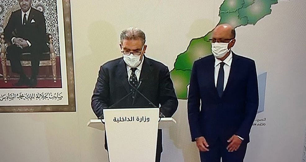 Législatives : le RNI premier, le PJD dernier 2 Abdelouafi Laftit lors du point de presse de présentation des résultats des législatives © DR