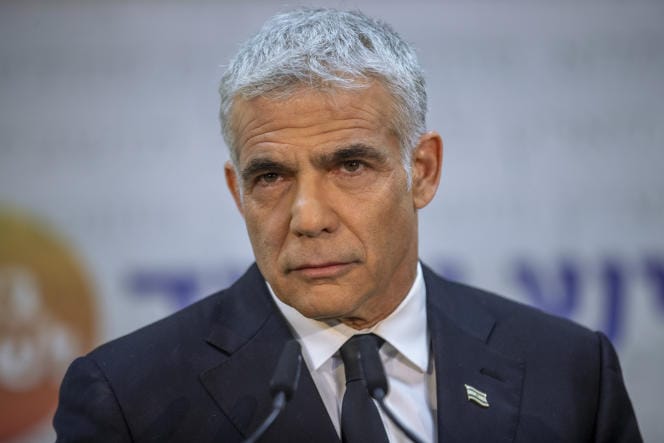 Le ministre israélien des Affaires étrangères, Yaïr Lapid, à Rome, le 27 juin 2021 © AFP