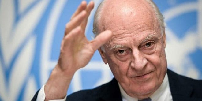 l’Envoyé spécial de l’ONU, Staffan de Mistura © DR